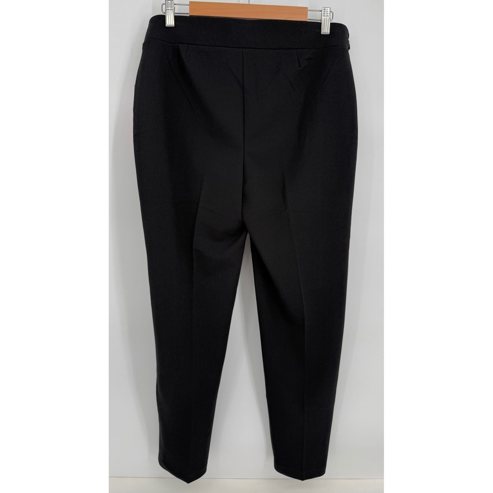 New York Clothing Company Black Tapered Belted Trousers Pants Womens Sz 14P NWT - Picture 6 of 12